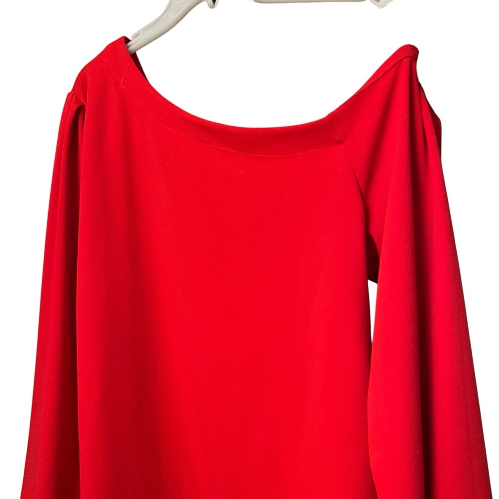 Banana Republic size XL red off shoulder blouse withlong sleeves